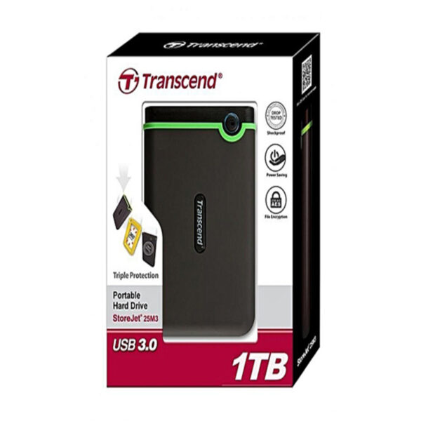 TRANSCEND PORTABLE HARD DRIVE STOREJET 25M3