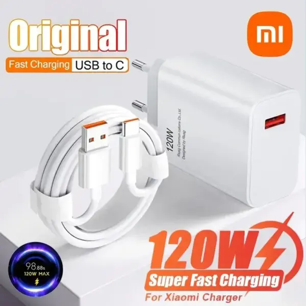 Xiomi 120W Charging Adapter USB/Type