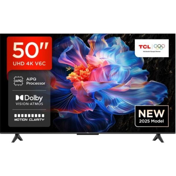 TCL 50T6C 50-Inch 4K HDR Smart TV – Google TV, Dolby Audio, Ultra HD